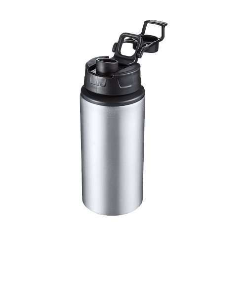 16.9 oz Helio Aluminum Water Bottle in SILVER