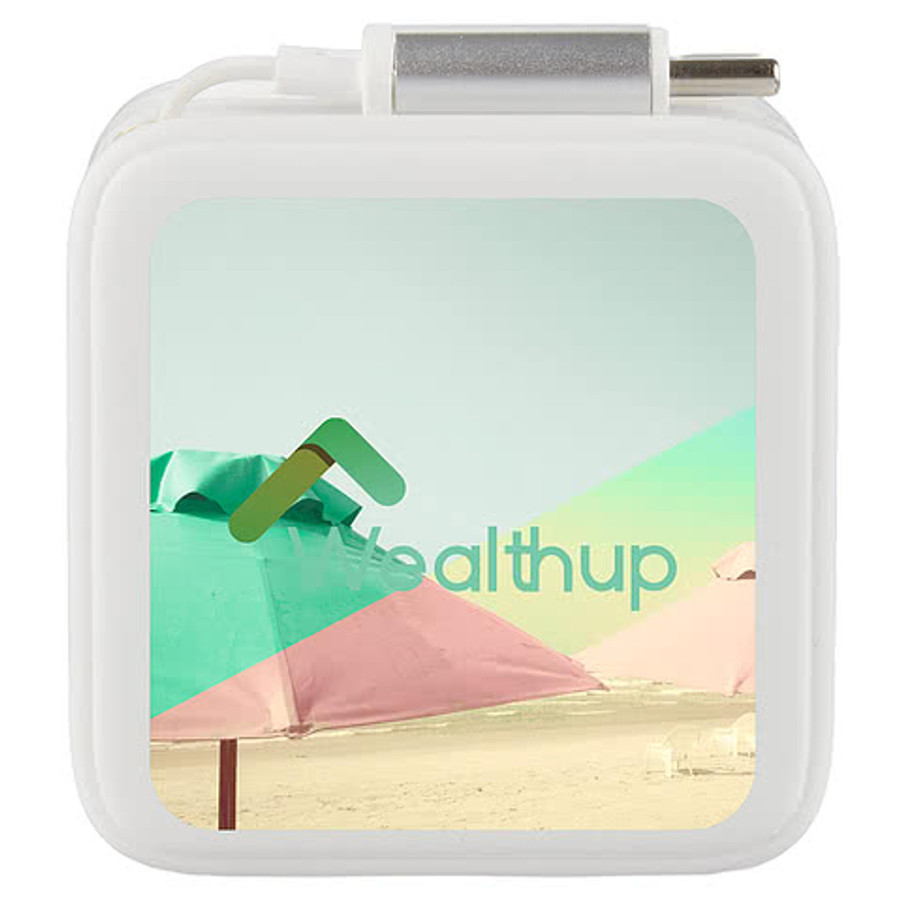 ETL Listed 20W Wall Charger with Retractable Cable in White