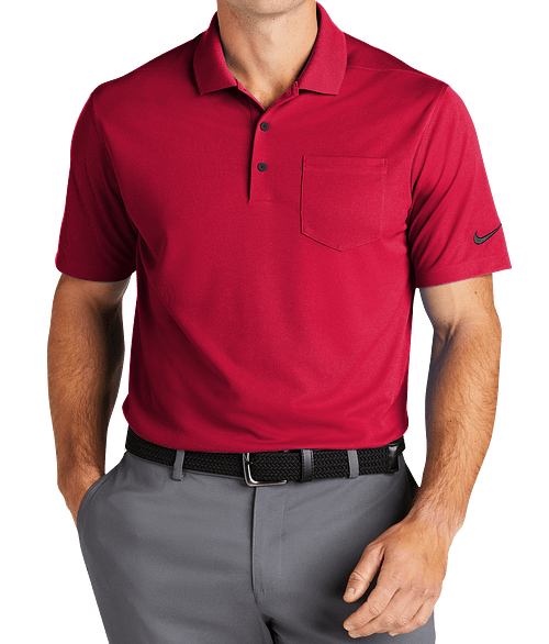 Nike Dri‑FIT Micro Pique Performance Pocket Polo 2.0 - Printed in University Red