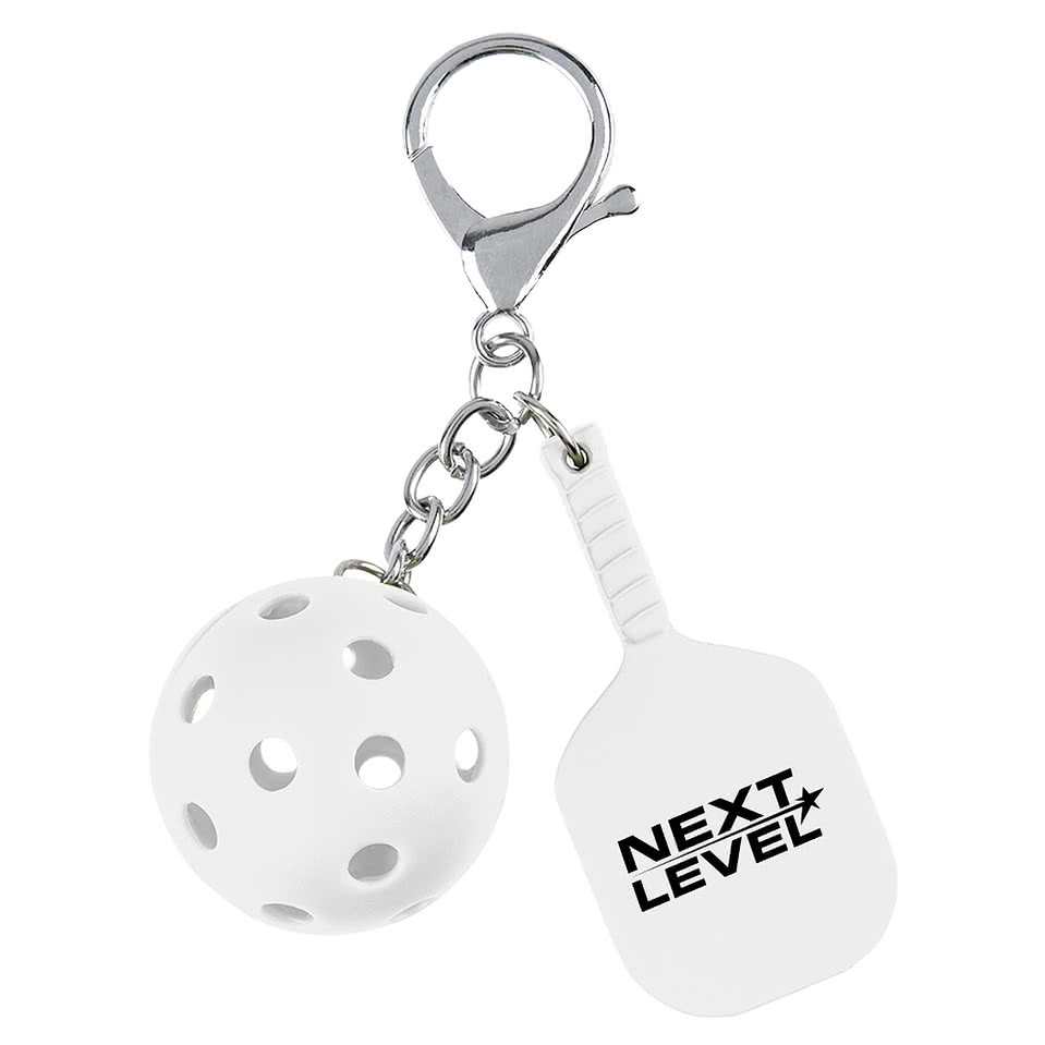 Pickleball & Paddle Keychain