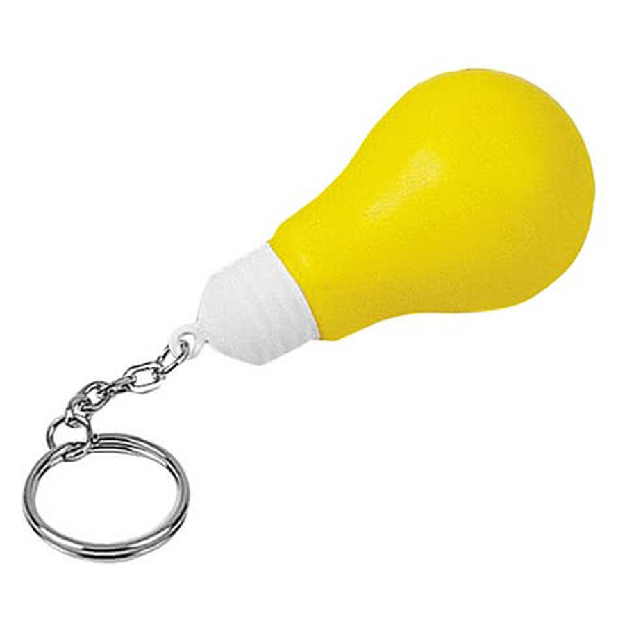 Light Bulb Stress Reliever Keychain
