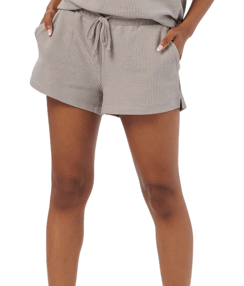 Boxercraft Women’s Ribbed Knit Shorts in Oxford
