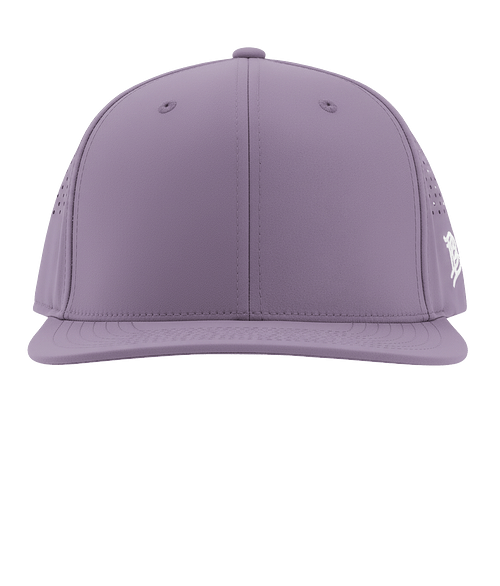Branded Bills Bare Flat UPF 50+ Performance Baseball Hat in PURPLE