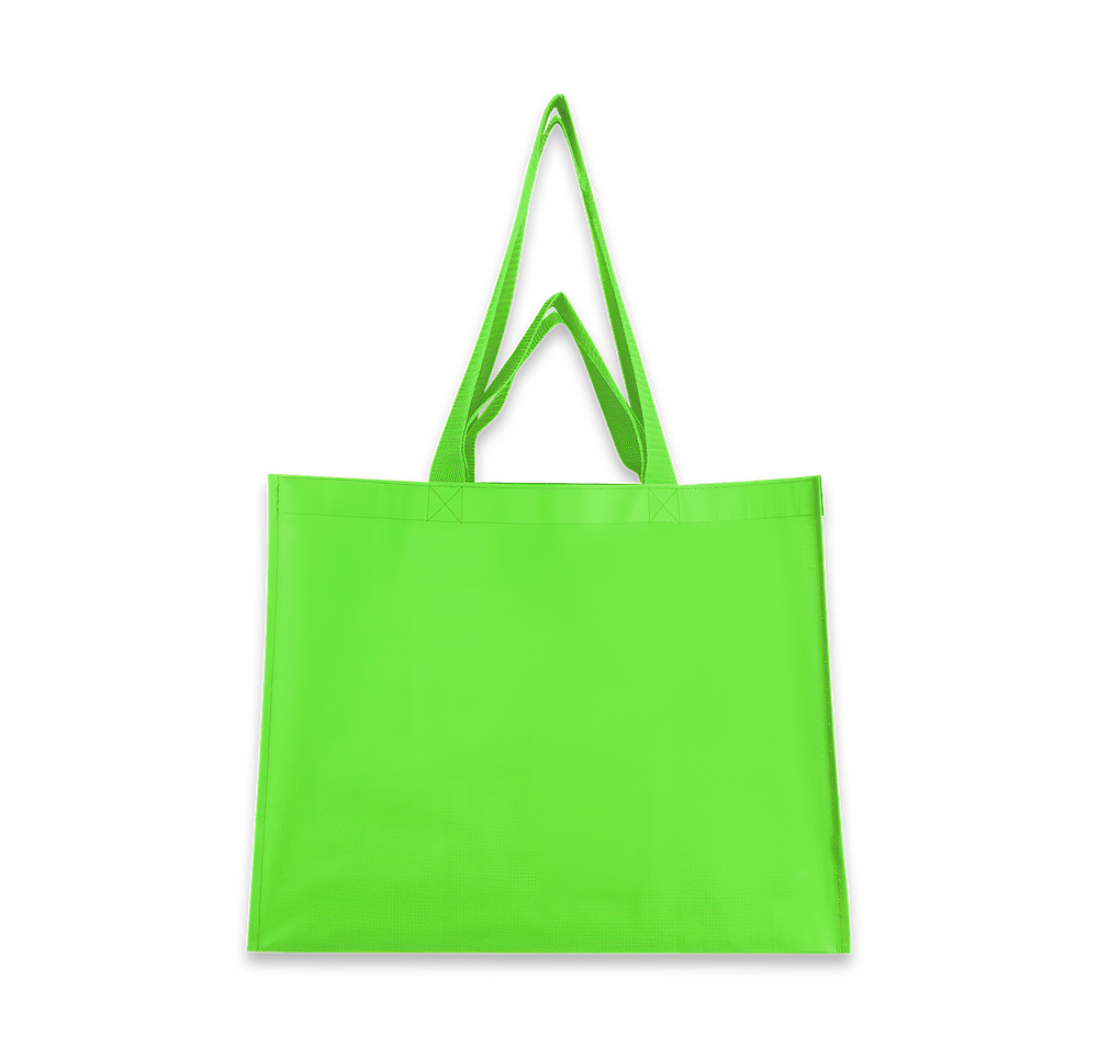 Full Color Matte Laminated Recycled Non-Woven Dual Handle Shopper Tote Bag-default