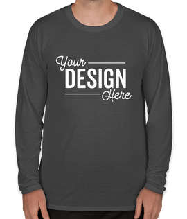 Gildan Soft Jersey Long Sleeve Performance Shirt - Color: Charcoal