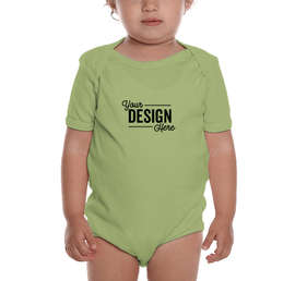 Royal Apparel USA-Made Organic Baby Bodysuit - Color: Avocado