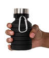 Laser Engraved 18 oz. Zigoo Silicone Collapsible Bottle