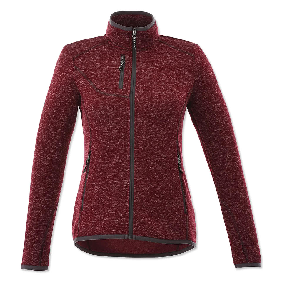 Elevate Women’s Tremblant Sweater Knit Full Zip Jacket