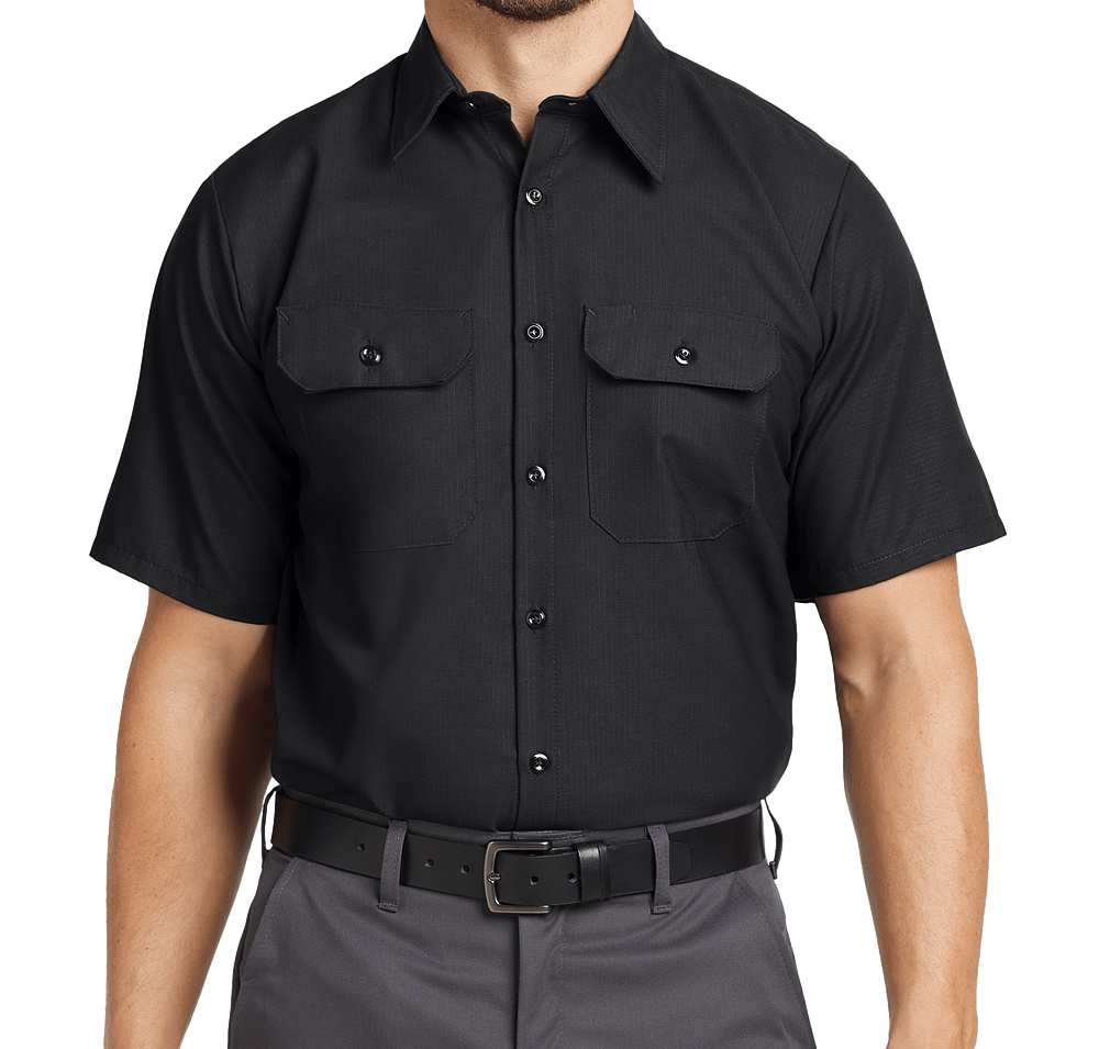 Red Kap Ripstop Performance Short Sleeve Work Shirt-default