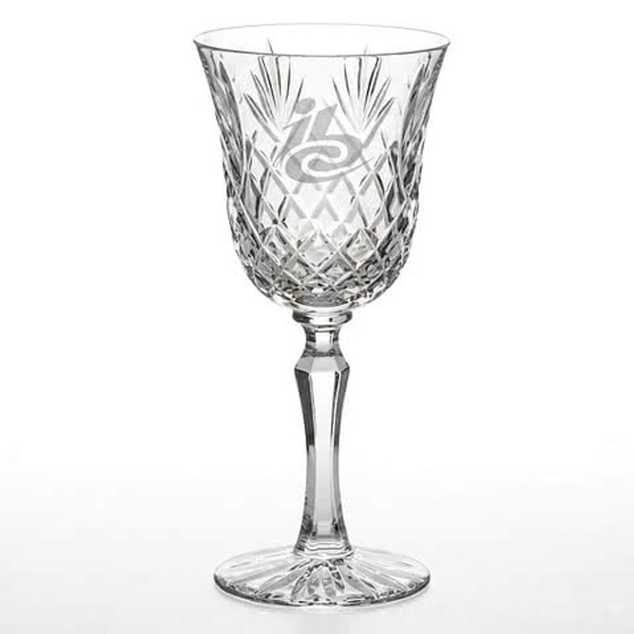 Laser Etched 10 oz. Seaton Wine Glass in Clear