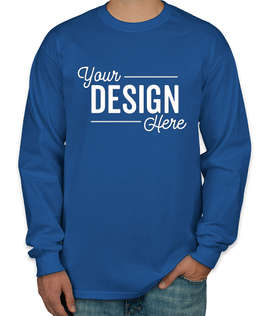 Canada - Gildan Ultra Cotton Long Sleeve T-shirt - Color: Royal