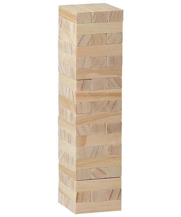 Tumbling Tower Wood Block Stacking Game