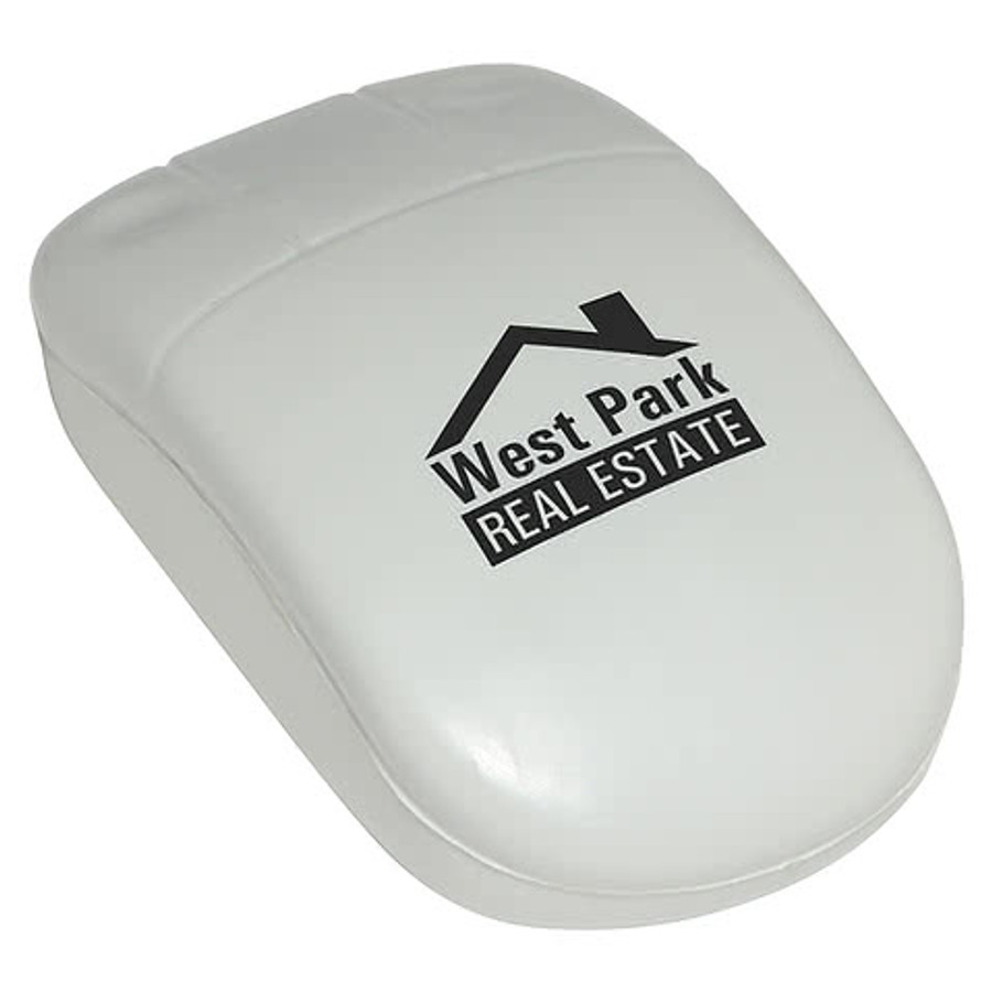 Computer Mouse Stress Reliever in White