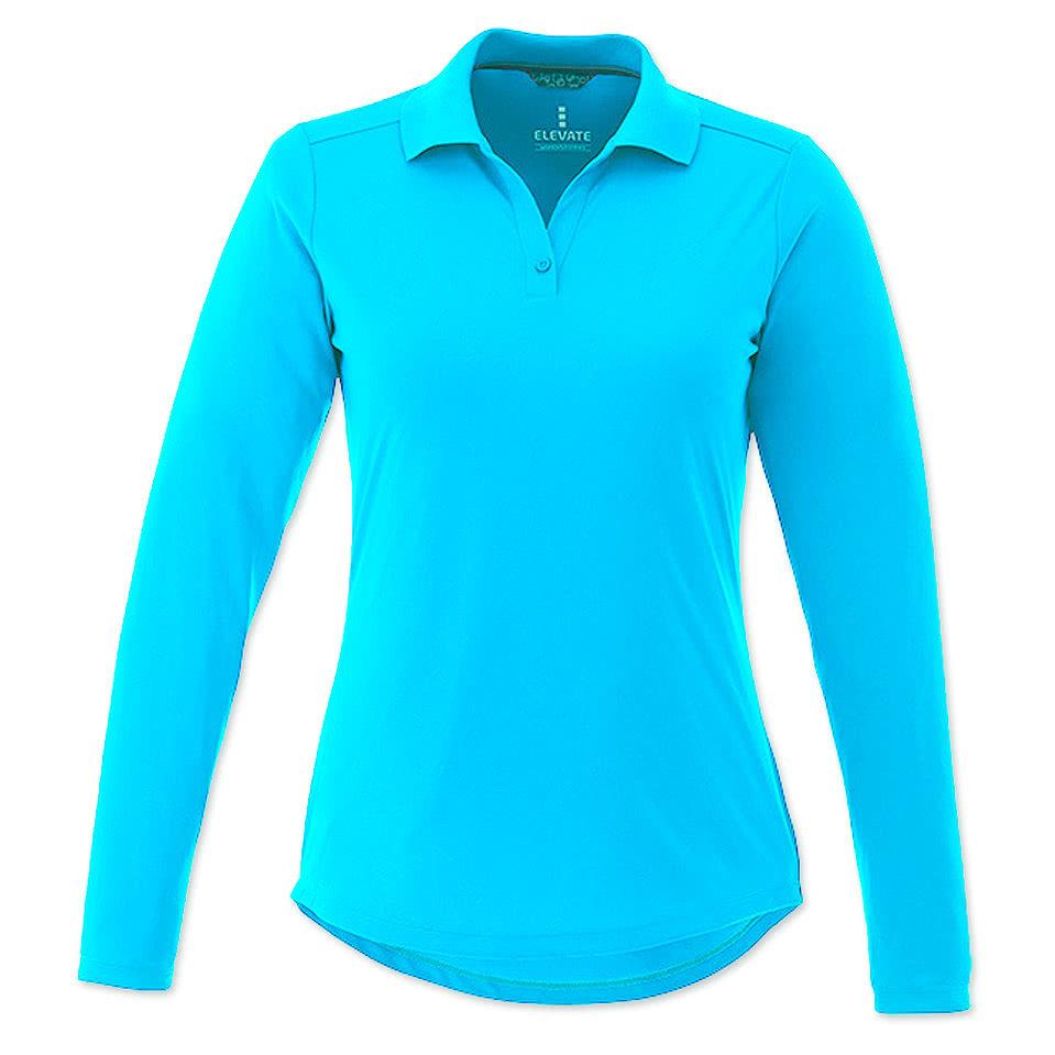 Elevate Women's Mori Snag Resistant Long Sleeve Performance Polo