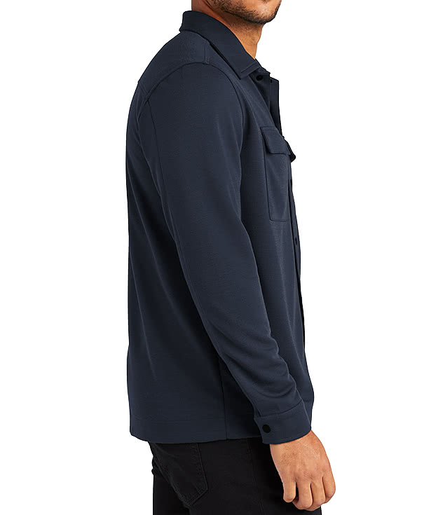 Mercer+Mettle Double Knit Snap Front Shirt Jacket