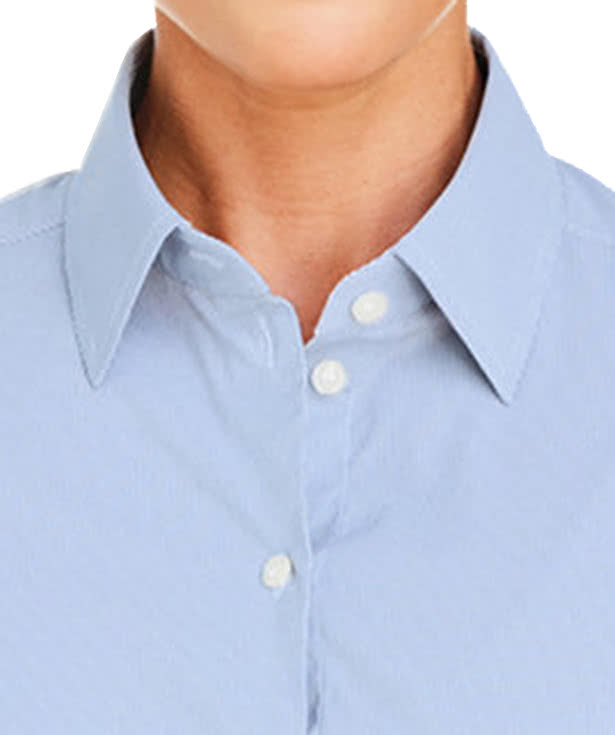 Devon & Jones Women's CrownLux Microstripe Performance Dress Shirt - Printed