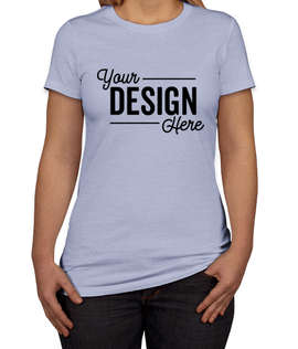 Bella + Canvas Women's Slim Fit Favorite T-shirt - Color: Heather Blue