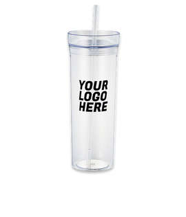 22 oz. Sauron Tumbler with Straw - Color: Clear