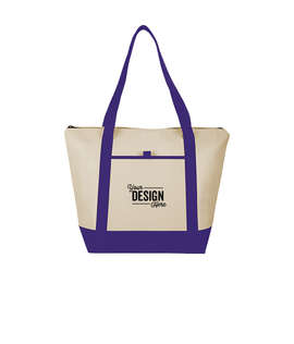 Lighthouse 24 Can Non-Woven Cooler Tote - Color: Purple