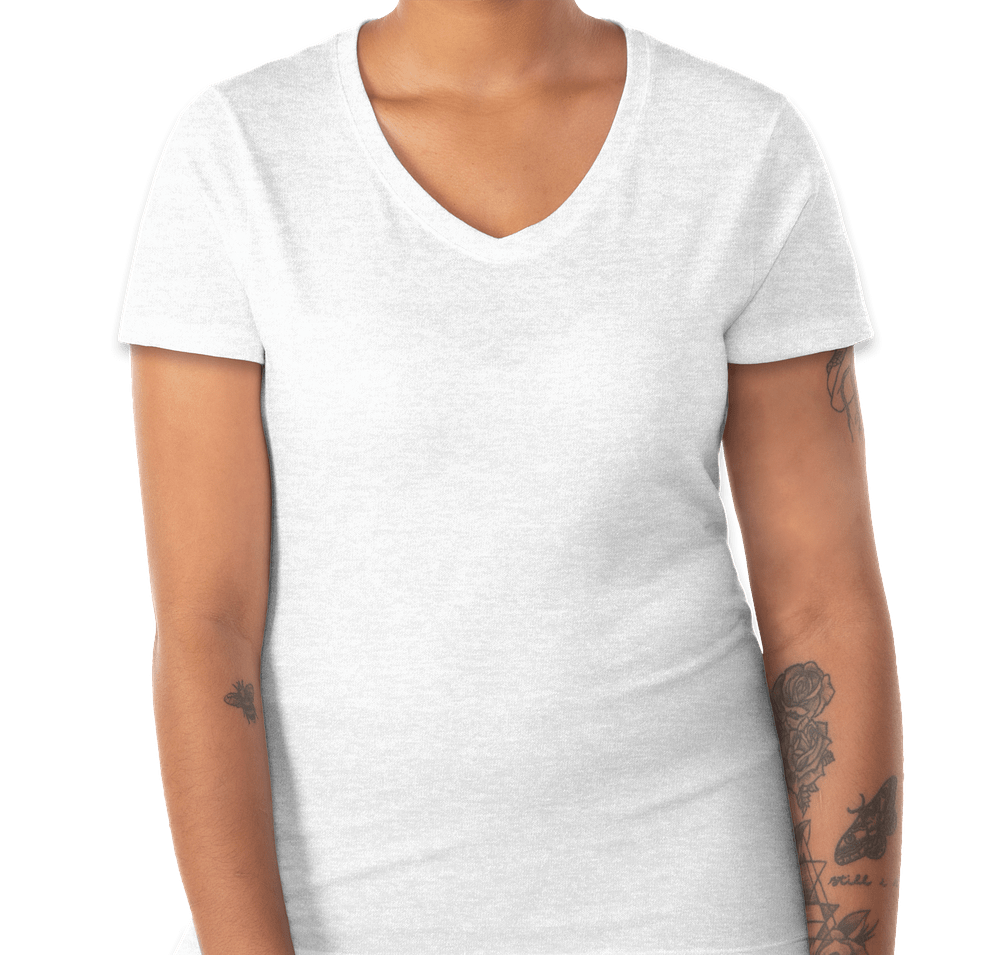 Hanes Women's Perfect-T Tri-Blend V-Neck T-shirt-default