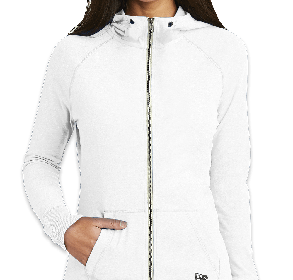 New Era Women's Sueded Lightweight Zip Hoodie-default