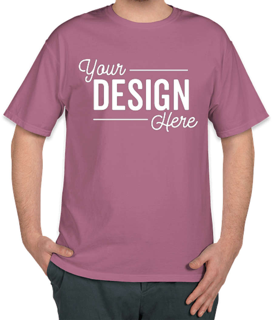 Hanes ComfortWash Garment Dyed T-shirt in Purple Plum Raisin