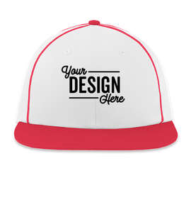 Pacific Headwear Momentum Snapback Baseball Hat - Color: White / Red