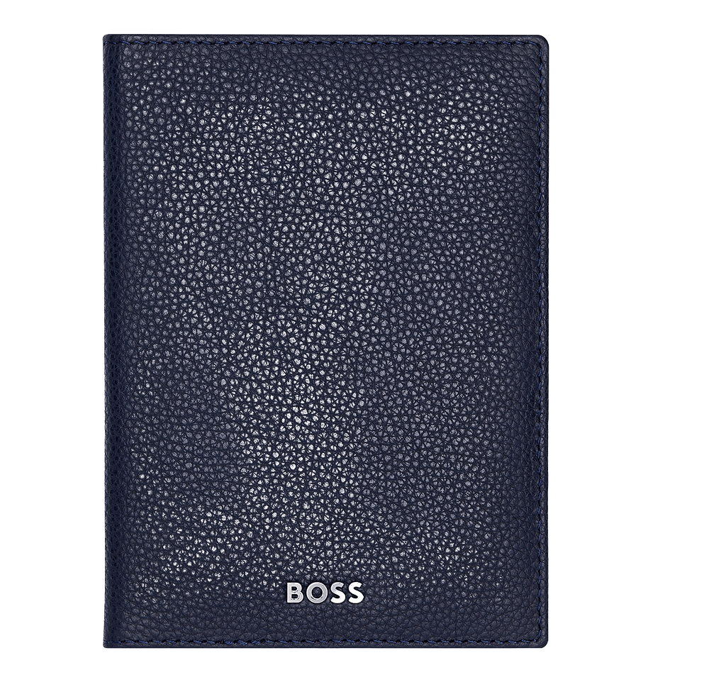 Hugo Boss Classic Grained Passport Holder-default