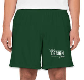 High Five Contrast Performance Shorts - Color: Forest / White