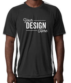 Sport-Tek Competitor Colorblock Performance Shirt - Color: Black / White