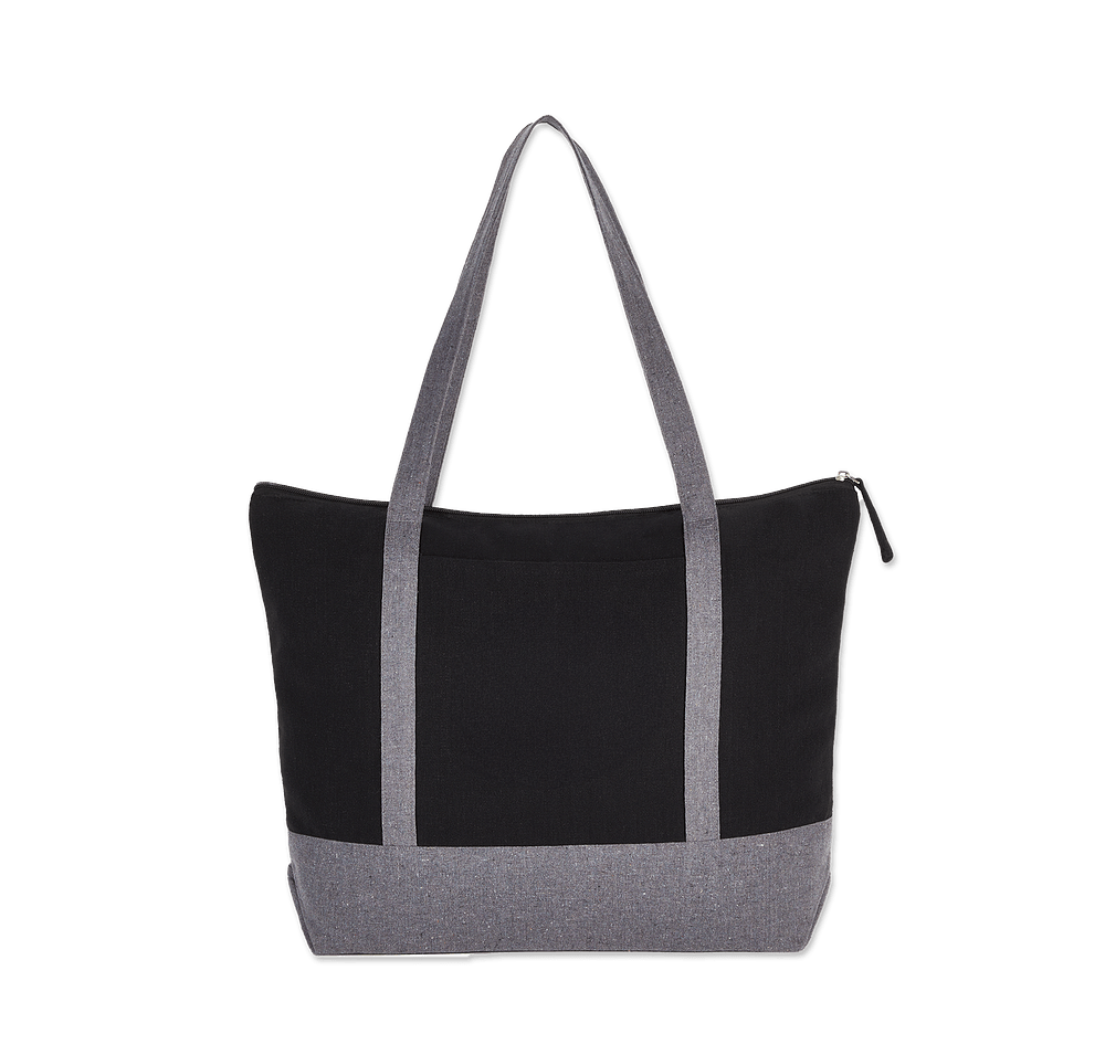 Repose Large Zippered Recycled Cotton Tote Bag-default