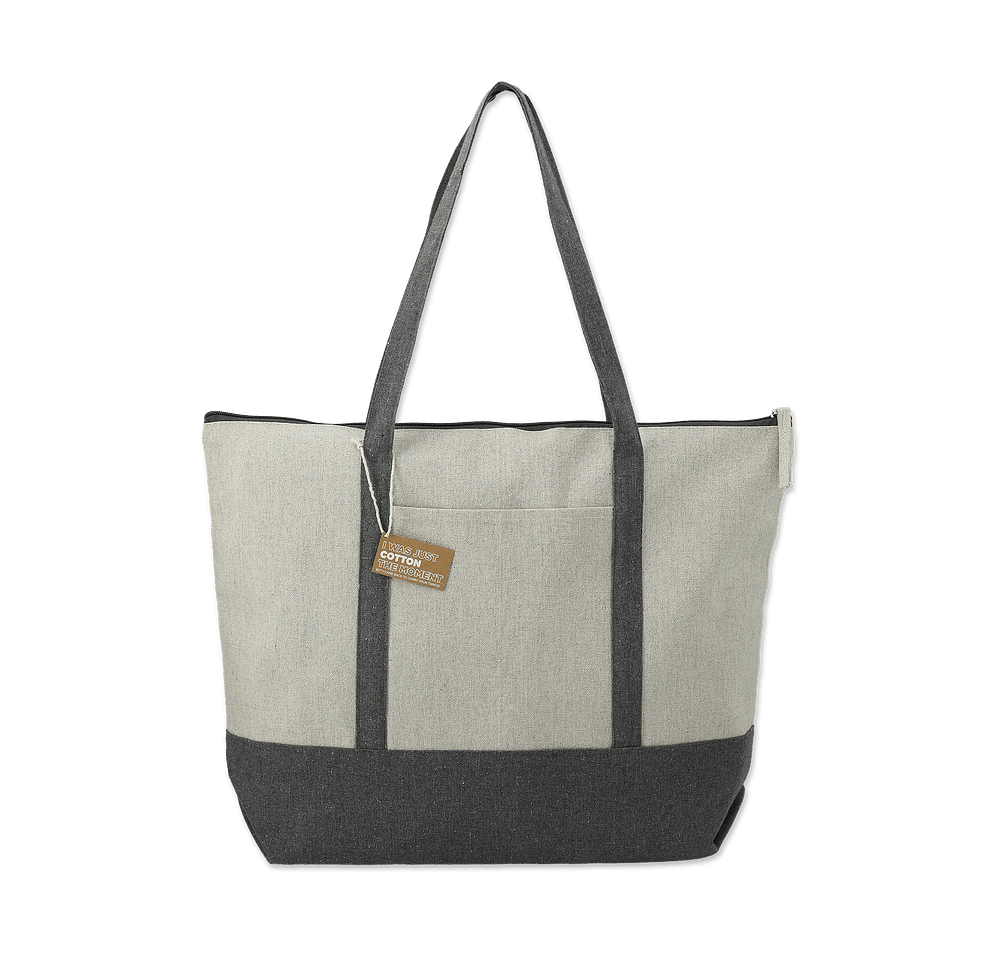 Repose Large Zippered Recycled Cotton Tote Bag-default