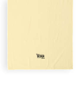 Lightweight Embroidered Beach Towel - Color: Light Yellow