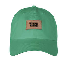 Ahead Largo Washed Twill Baseball Hat with Tan Rectangle Patch - Color: Meadow