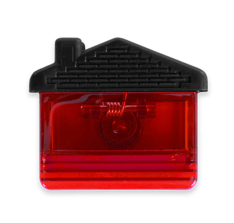House Clip in Translucent Red
