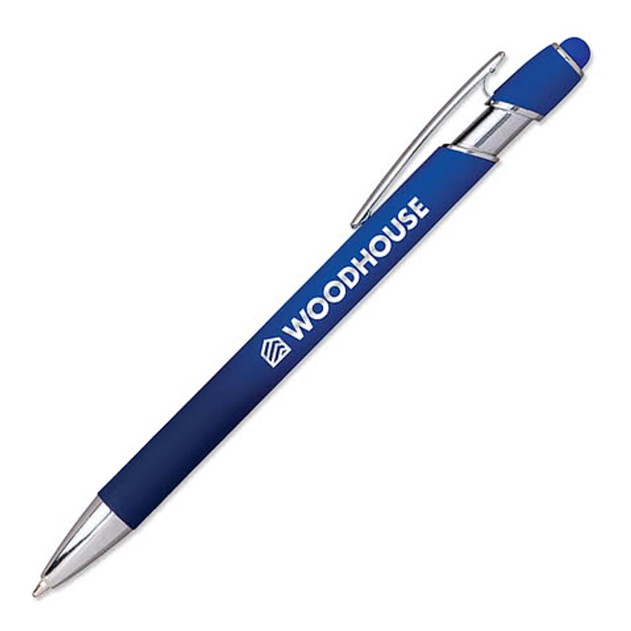 Full Color Textari Bali Ballpoint Stylus Pen (black ink) in Grey
