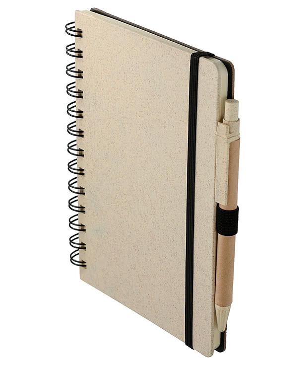 Wheat Straw Notebook with Pen