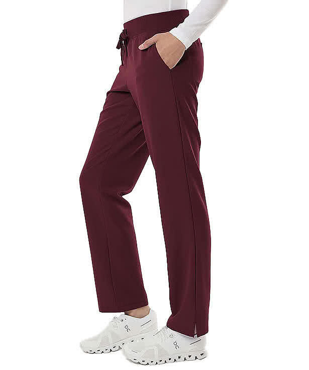 Jaanuu Women's Petite Xenos Essential Knit-Waist Scrub Pant - Printed