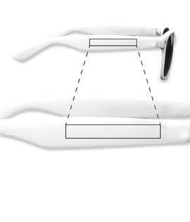 Rubberized Finish Fashion Sunglasses - Color: White
