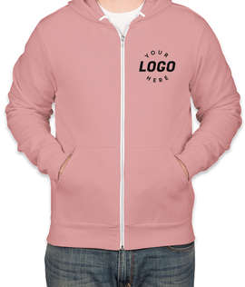 Embroidered Bella + Canvas Ultra Soft Zip Hoodie - Color: Mauve