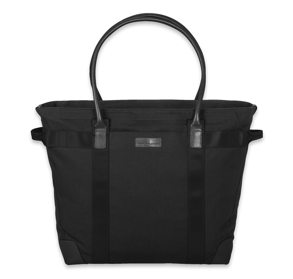 Brooks Brothers Wells Cotton Canvas Computer Tote Bag-default