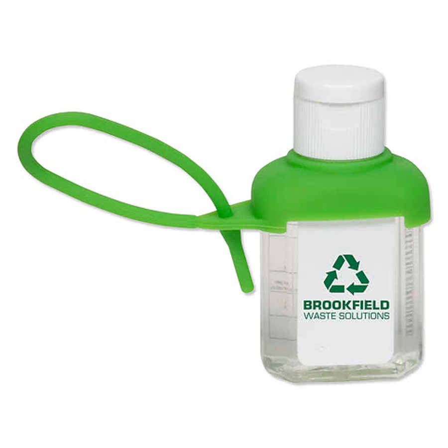 Full Color Caddy Strap 1 oz. Alcohol-Free Hand Sanitizer in Black
