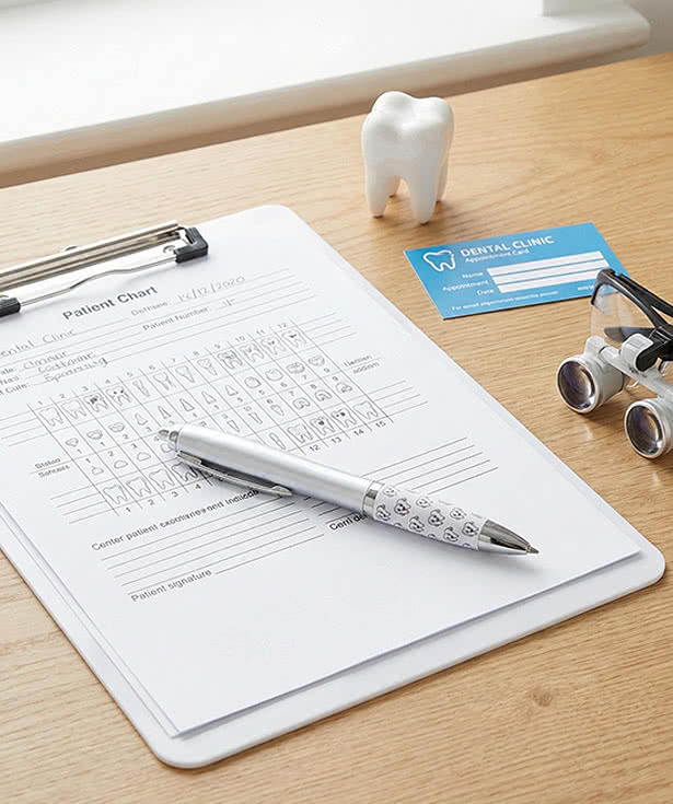 Dentist Tooth Recycled Ballpoint Pen (black ink)