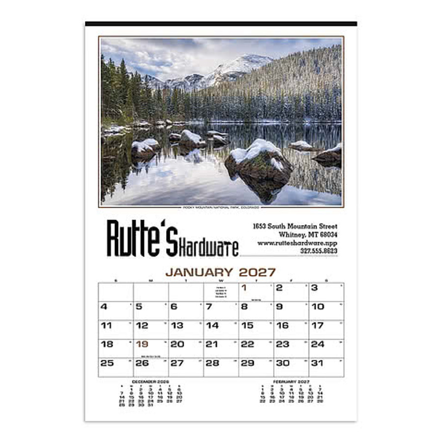Our Beautiful America Executive Wall Calendar in HL Our Beautiful America (12 Sht).2026