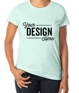 Anvil Women's Jersey T-shirt - Color: Teal Ice