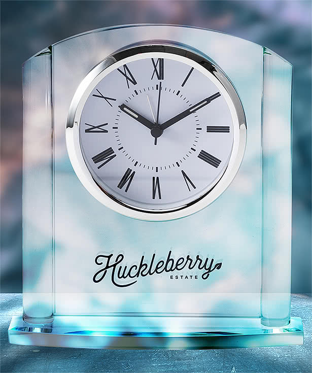 Arch Glass Desk Clock