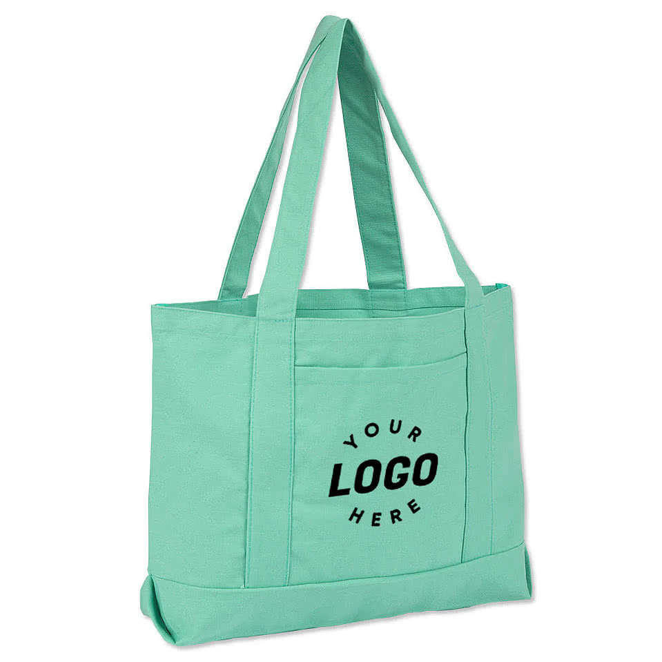 Large Midweight Gusseted Pigment Dyed Tote Bag