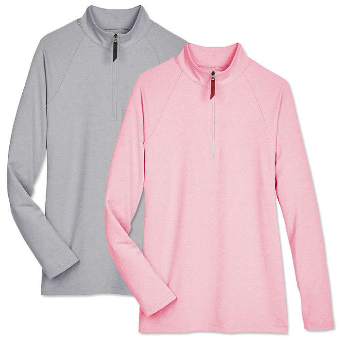Devon & Jones Women's CrownLux Performance Quarter Zip Sweatshirt