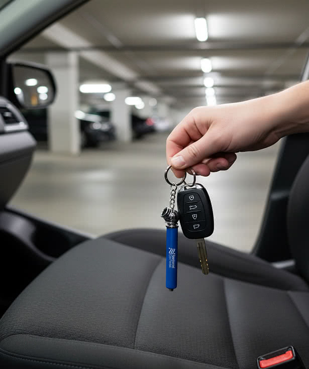 Nano Tire Gauge with Keychain