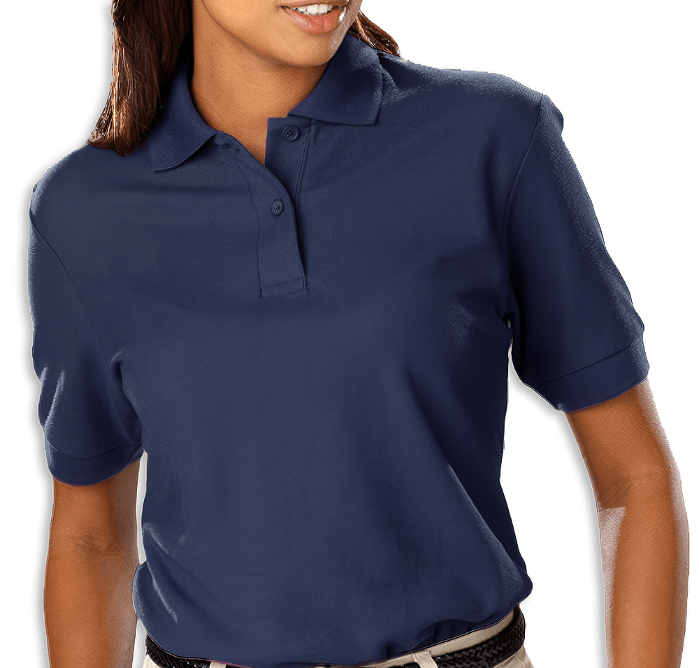 Blue Generation Women's Soft Touch Pique Polo - Printed-default